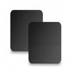 Set of metal mounting plates for Magnetic Car Phone Holder, including various shapes and sizes for universal compatibility.