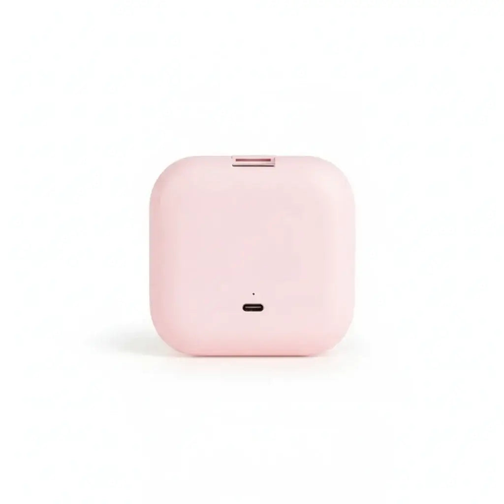  Portable LED Makeup Mirror with magnification, compact and travel-friendly design in pink.