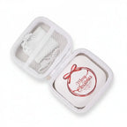  Portable LED Makeup Mirror with magnification, compact and travel-friendly design in pink.