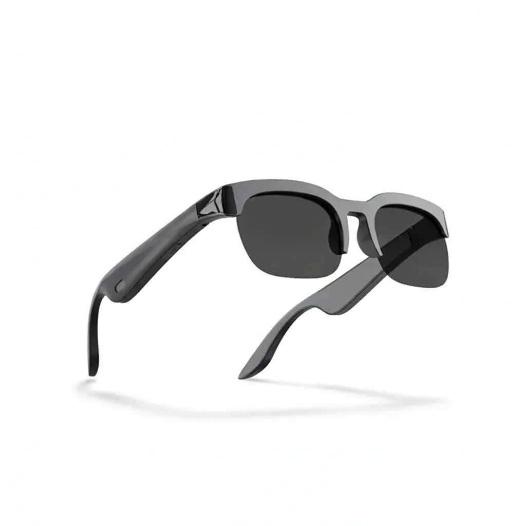  AI Smart Glasses displaying translation and audio features for seamless communication and entertainment.