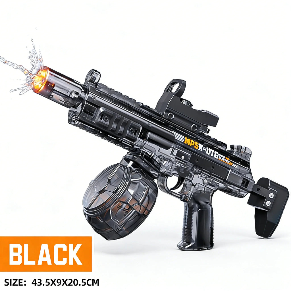  Simulated Recoil Electric Water Gun in action, great for summer fun and perfect for children.