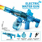  Simulated Recoil Electric Water Gun in action, great for summer fun and perfect for children.