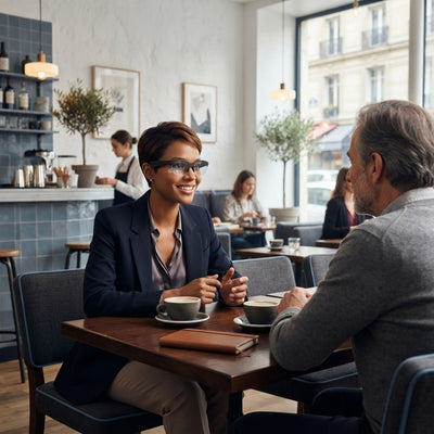 AI Smart Glasses with Translation and Bluetooth Audio - stellar-photo-guarantee